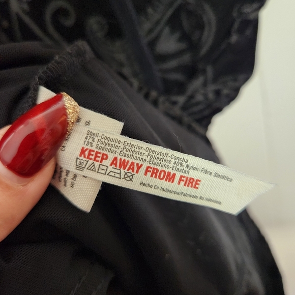 Free People Velvet Burnout Babe Black Paisley Bodycon Dress Size Small New NWT - Picture 8 of 12